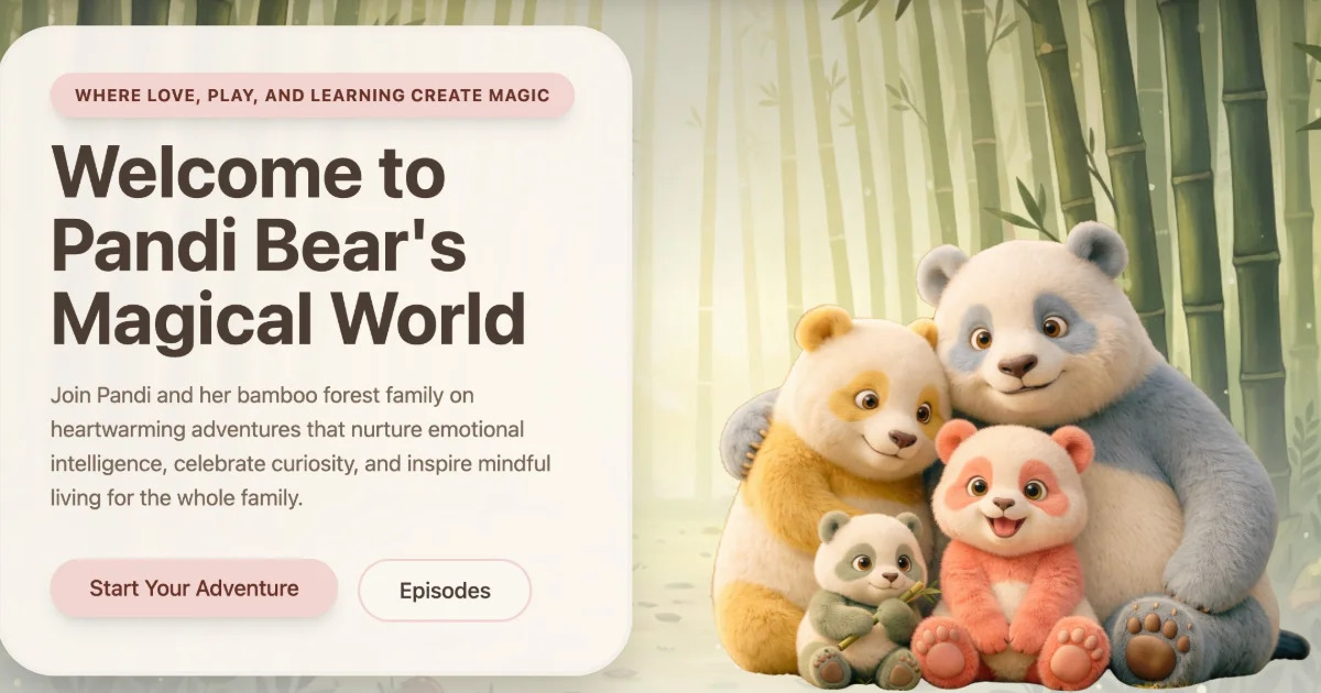 Pandi Patas Pandi Bear: Nutriendo corazones y mentes